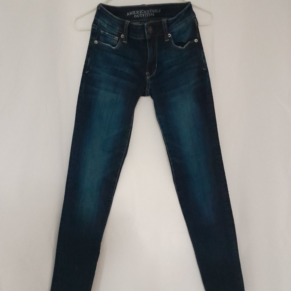 AE Super Stretch Skinny Straight Leg Jeans